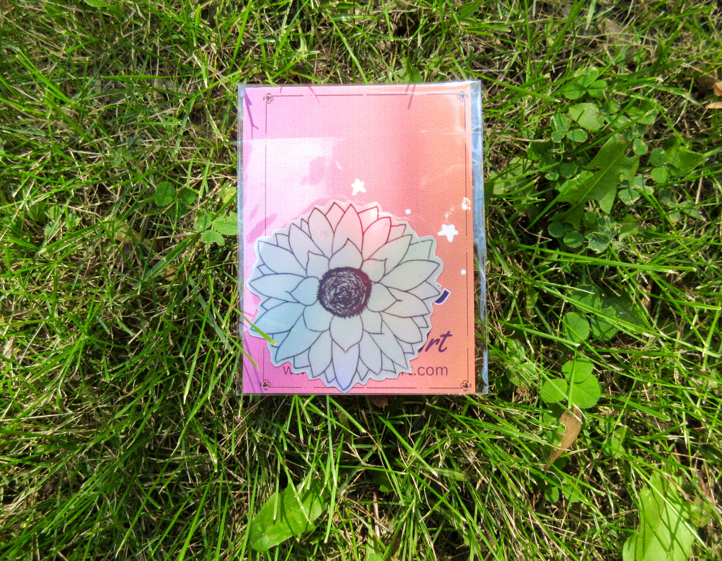 "Sunflower" Sketchbook Holographic Sticker