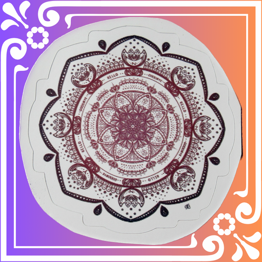 "Lens of Truth" Planchette Mandala Sticker