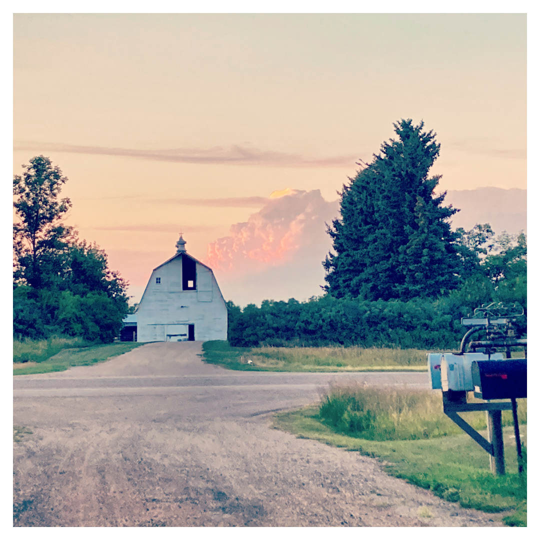 "Sanctuary" Barn Holographic Square Sticker