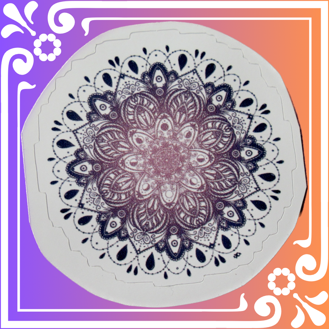 "Phases" Moon Mandala Sticker