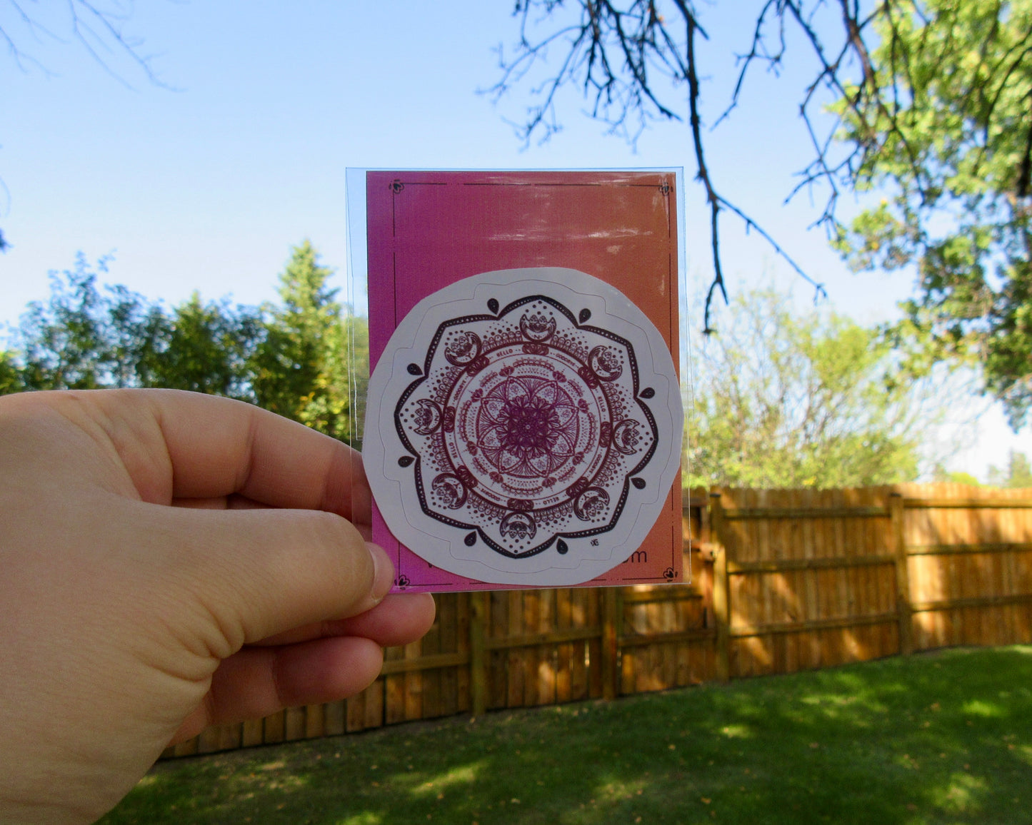 "Lens of Truth" Planchette Mandala Sticker