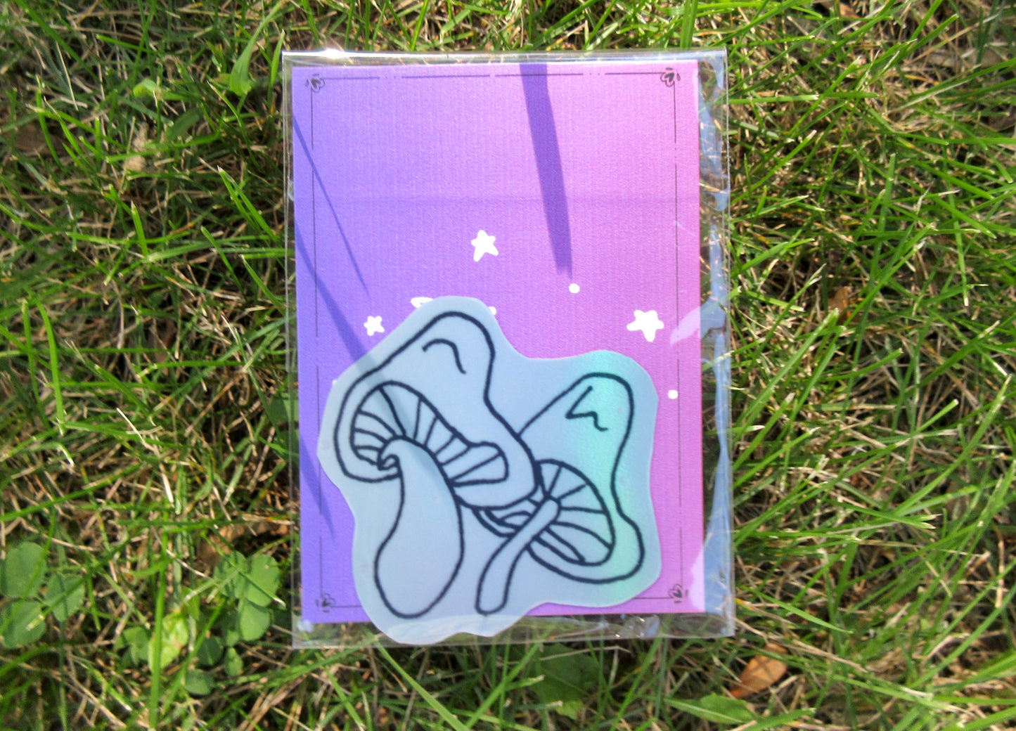 "Funky Mushrooms" Sketchbook Holographic Sticker