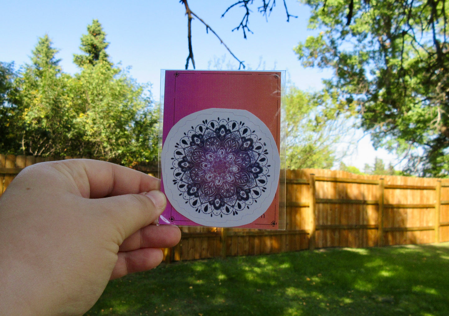 "Phases" Moon Mandala Sticker