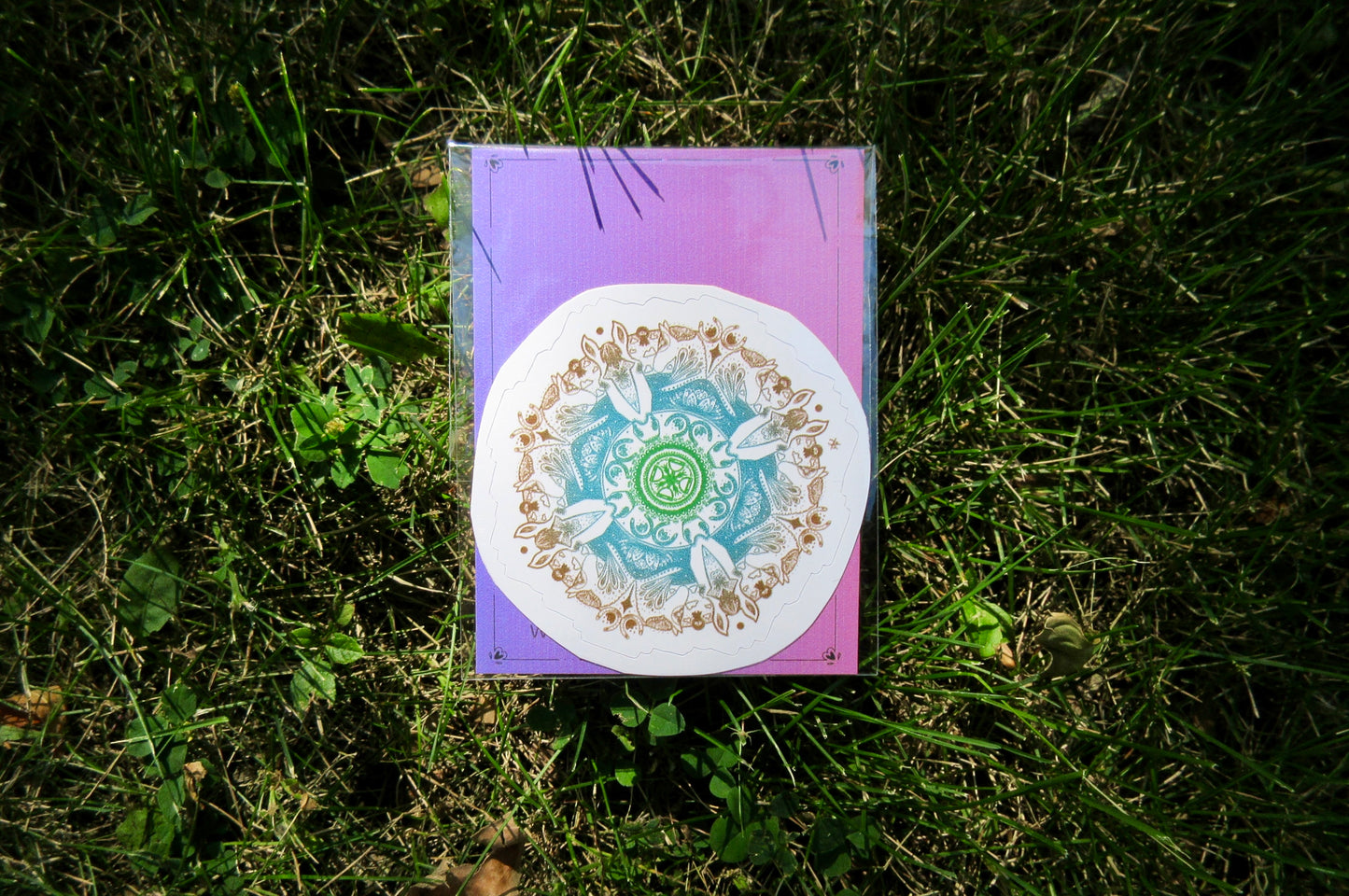 "Persistence Pays Off" Horse Mandala Sticker