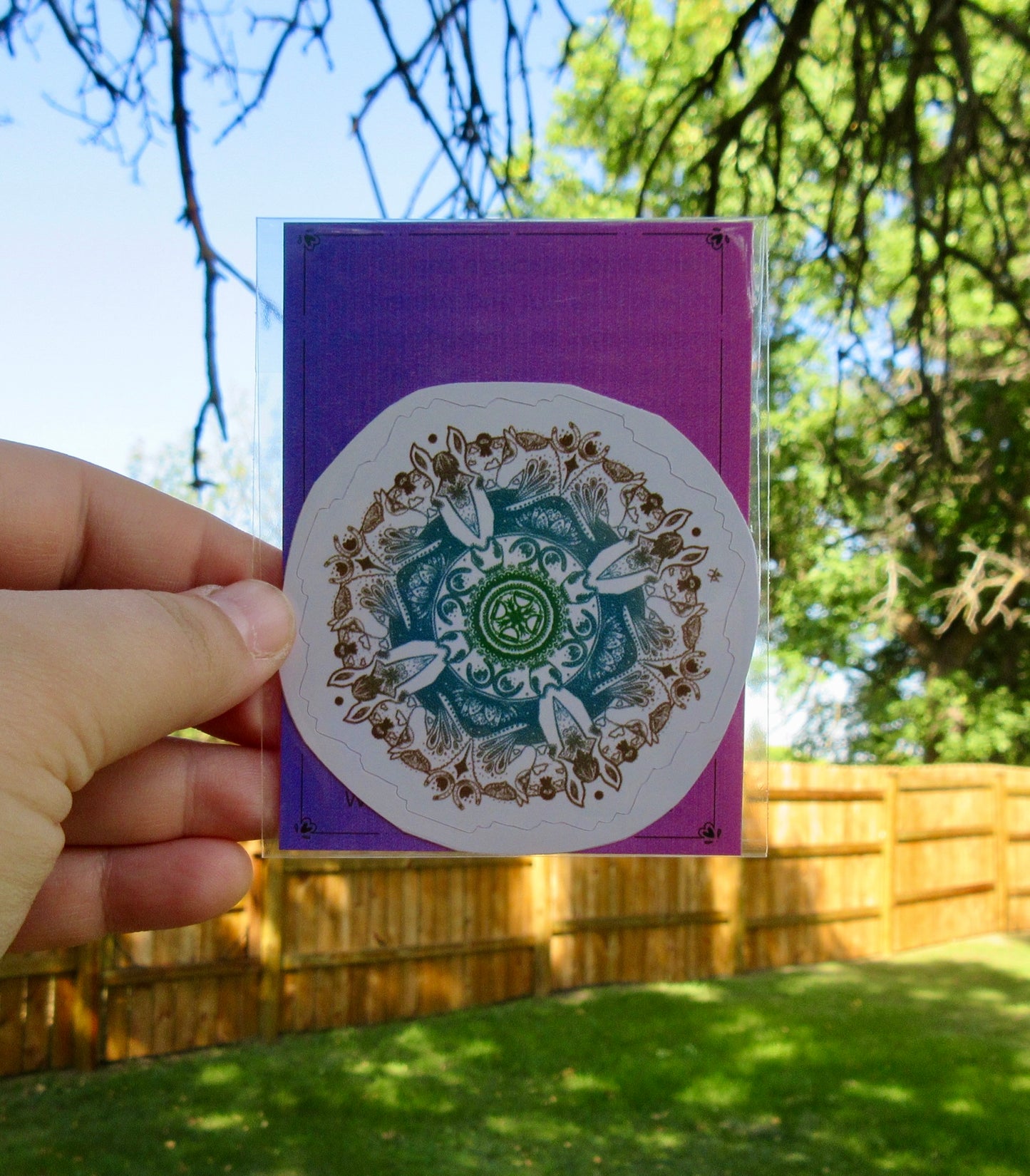 "Persistence Pays Off" Horse Mandala Sticker